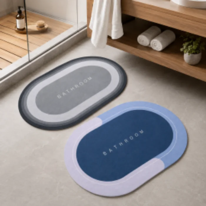 Alfombra de Baño Ovalada Antideslizante