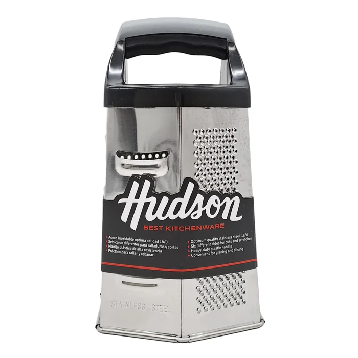 Rallador hexagonal Hudson de acero con mango plástico