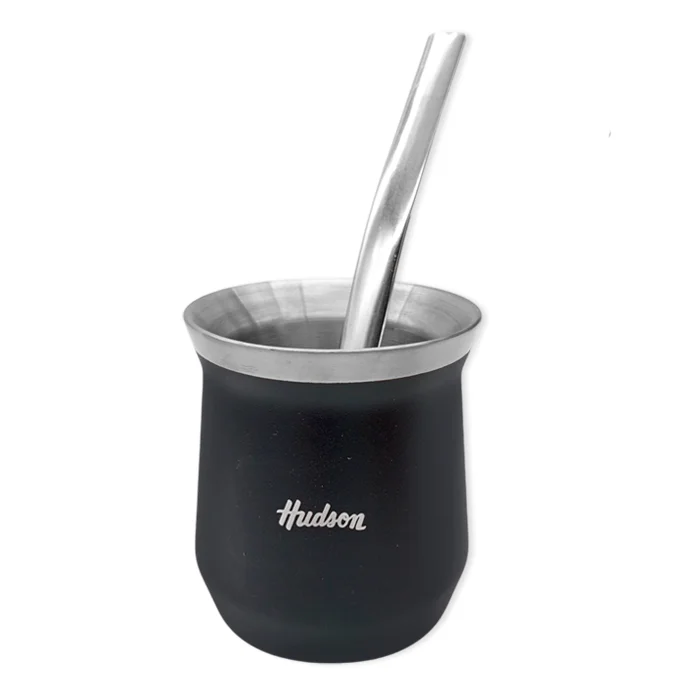 Set de mate y bombilla Hudson Vaso de acero