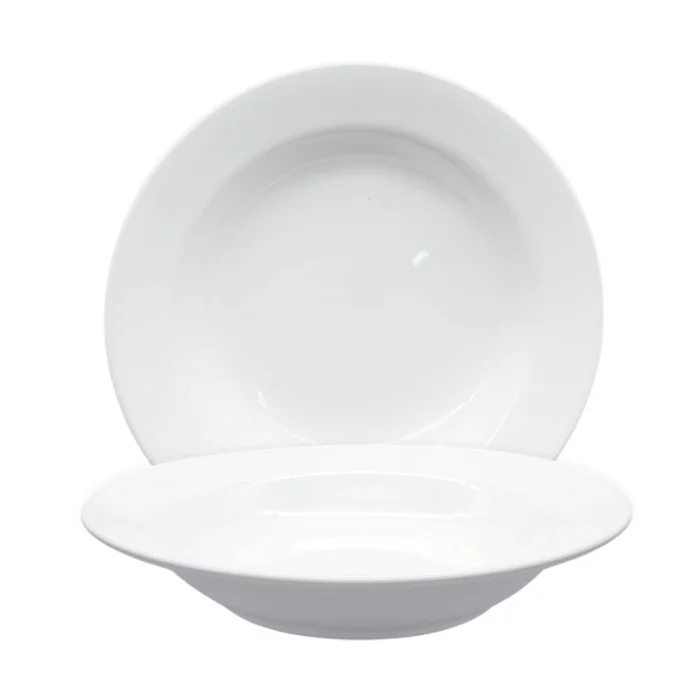 Plato hondo Oxford de porcelana