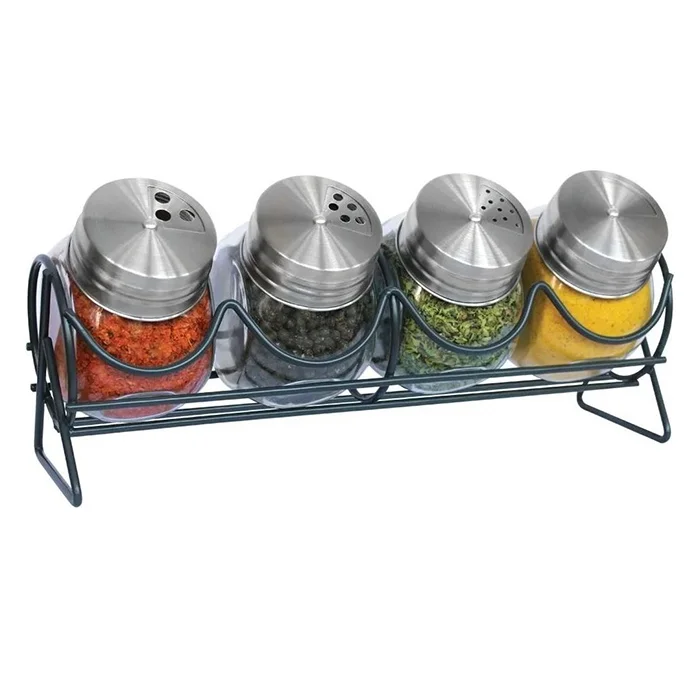 Set de 4 especieros Hudson de vidrio
