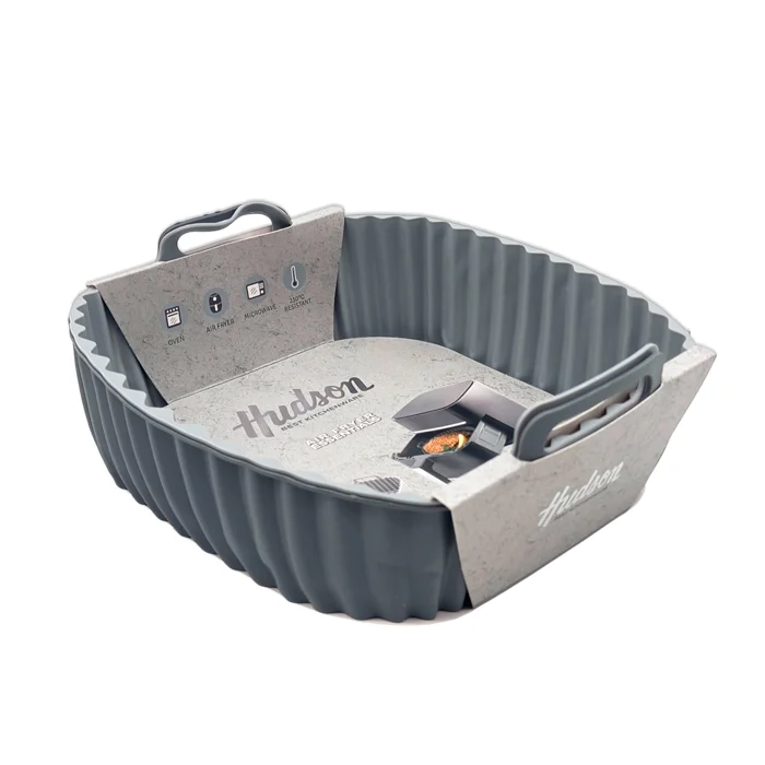 Set de 2 moldes cuadrados Hudson de silicona para air fryer