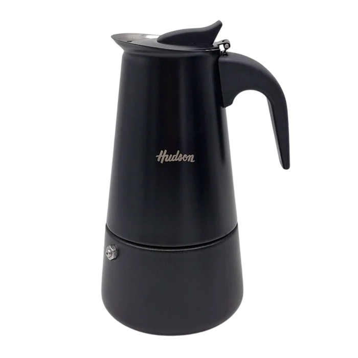 Cafetera italiana Hudson de acero 6 tazas