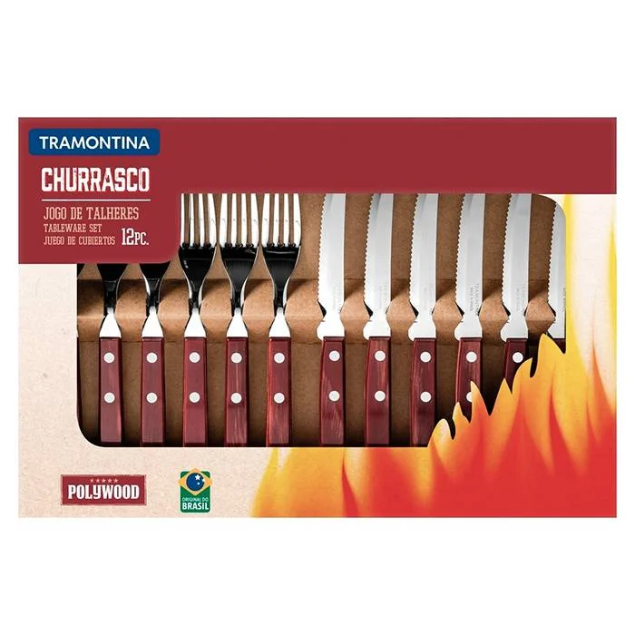 Set Cubiertos 12 Pzs. Polywood Tramontina