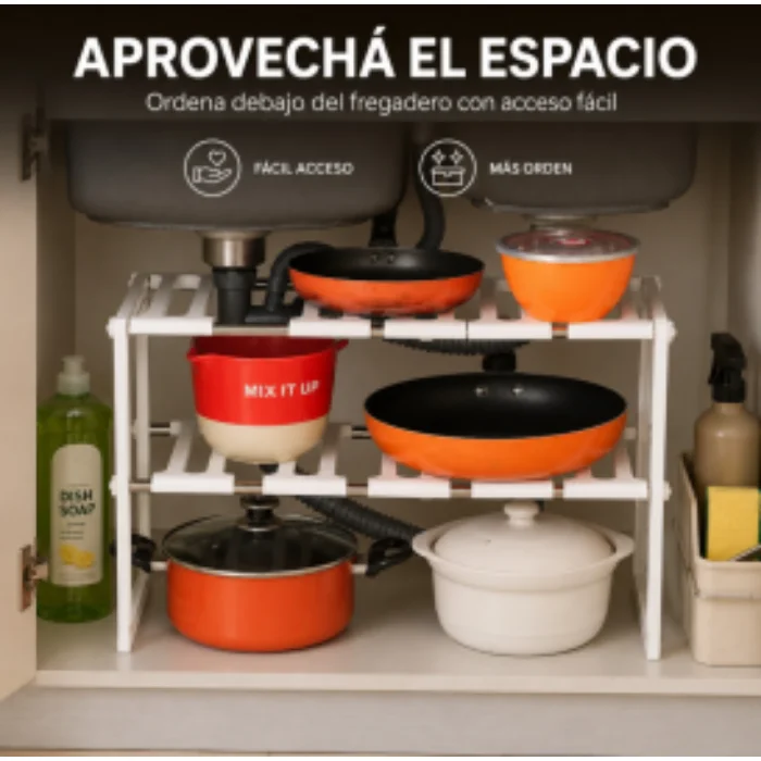 Organizador Bajo Mesada Extensible
