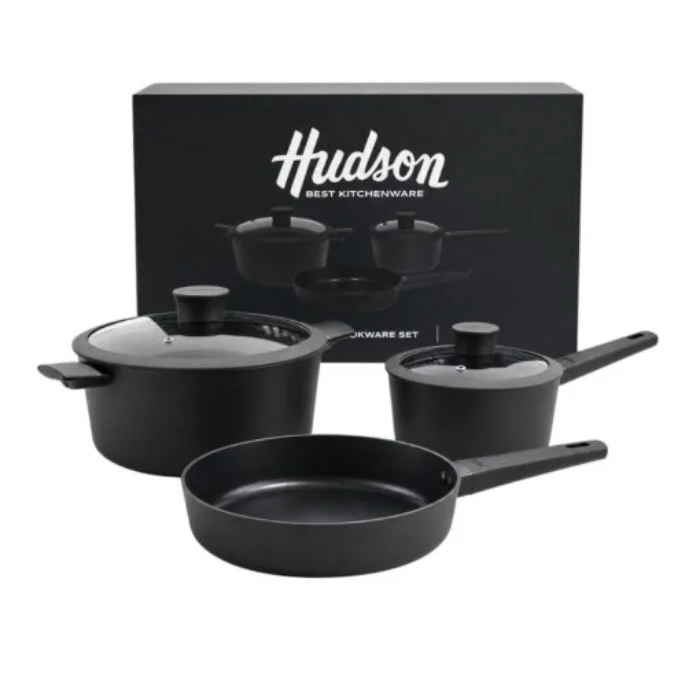 BATERIA 5PZ ALUM.C/ANT.NEGRA DAILY HUDSON
