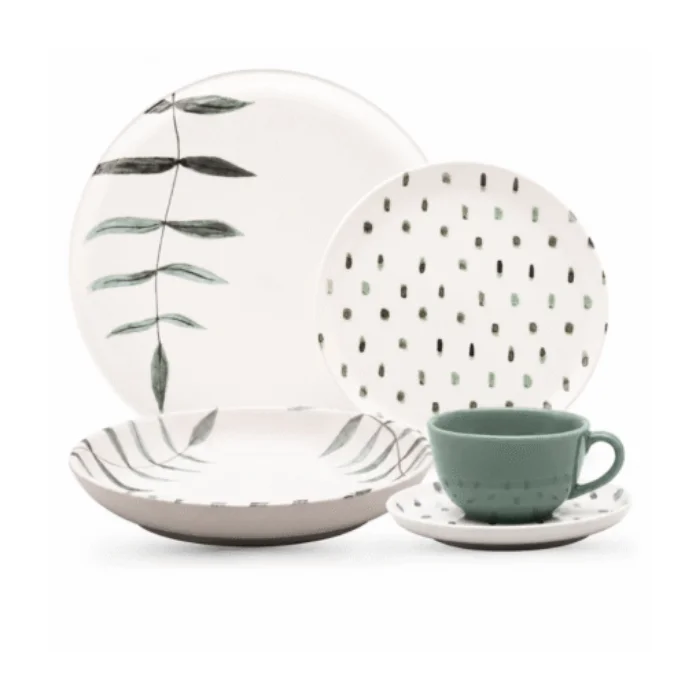 JUEGO VAJILLA PORCELANA 20 PZAS.SAMAMBAIA OXFORD